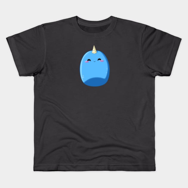 Finn the Narwhal Kids T-Shirt by Bunnibi